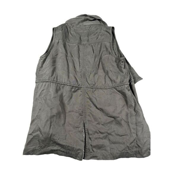 Fate Olive Green Women’s Drape Vest size small - Picture 4 of 7